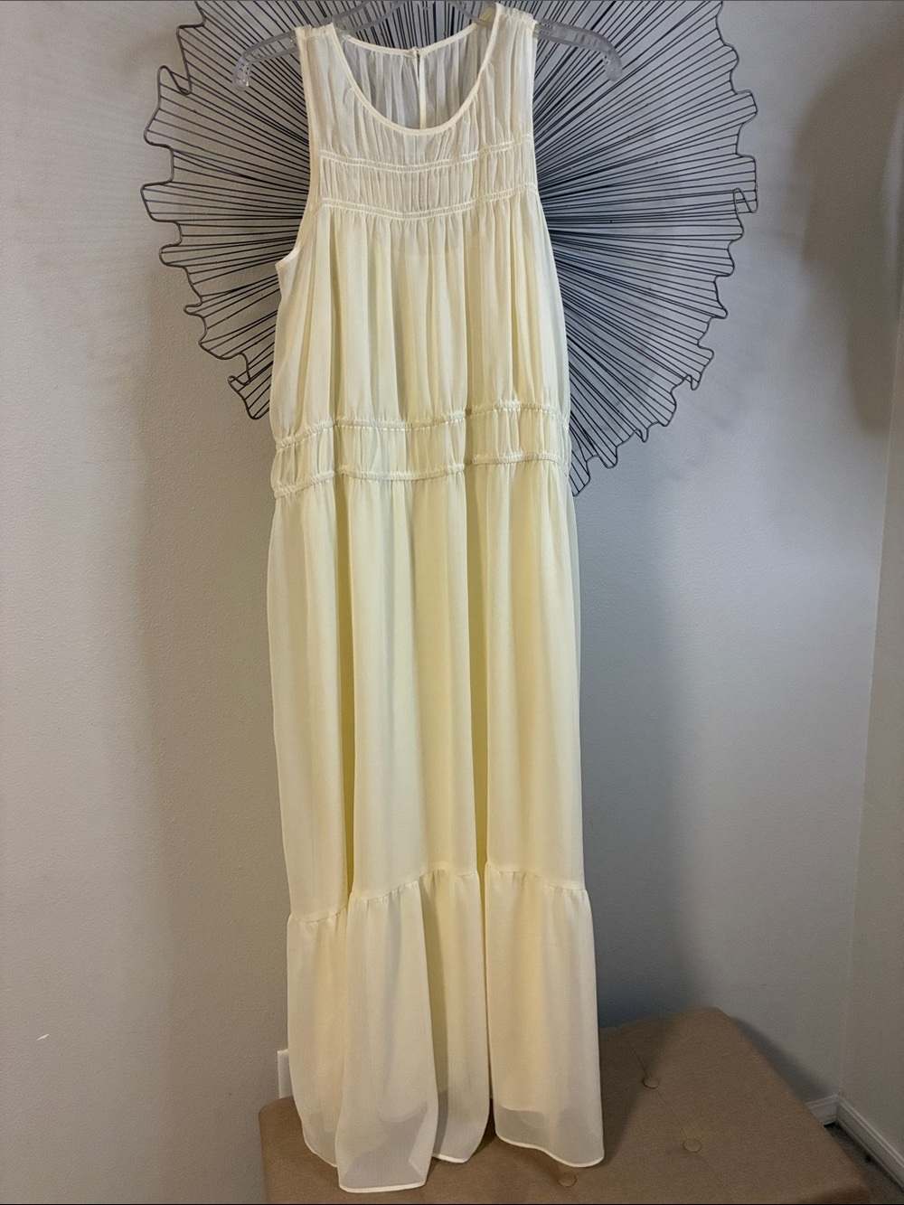 A New Day Maxi Dress Dreamy in Creamy White Size M